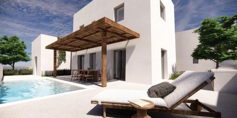 Spacious 3 Bedroom villa in a complex of modern and uniquely designed properties at the area of Galanado, Naxos offering coastal views.  The project comprises of 4 houses with their own private garden and pool. Design embraces sustainability, ensurin...