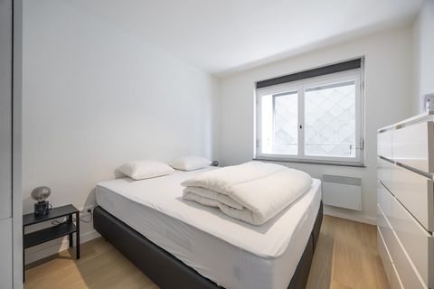 Discover this inviting apartment on the 4th floor, a perfect base for your Blankenberge getaway. It features two comfortable bedrooms, both furnished with double beds, offering ample space for guests. The bright living room seamlessly connects to a f...